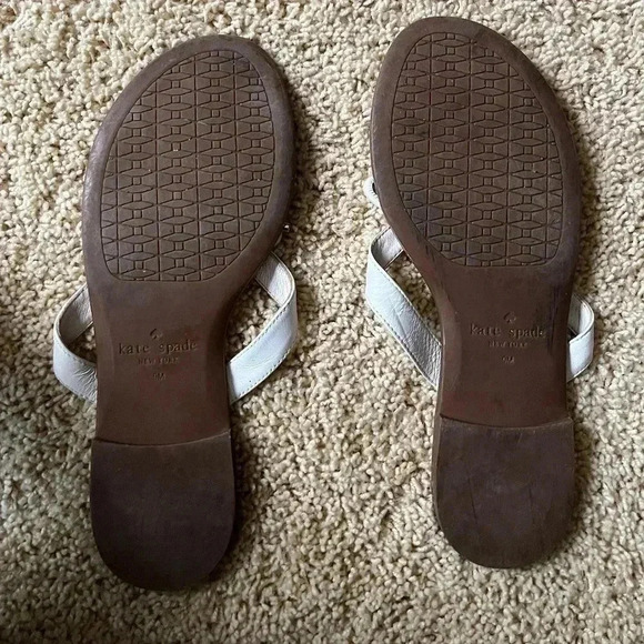 Kate Spade Sandals White size 9M - Picture 3 of 5